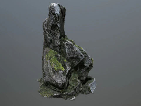 Omszałe skały Model 3D