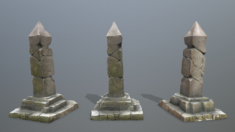 Pillar 3D Model .c4d .max .obj .3ds .fbx .stl .blend