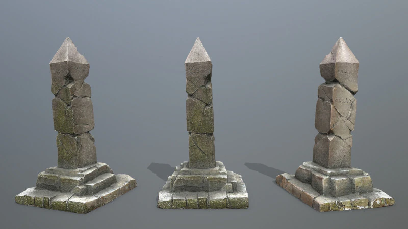 Pillar 3D Model .c4d .max .obj .3ds .fbx .stl .blend 