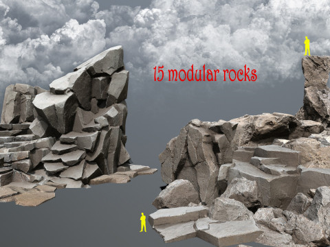 Desert rocks 3D Модель
