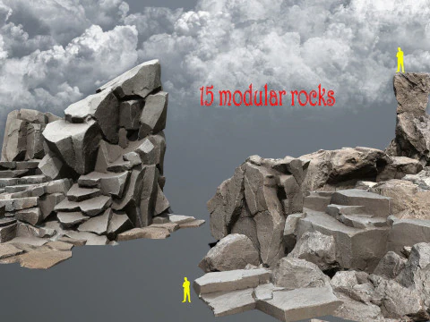 Скелі пустелі 3D Модель