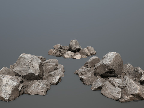 Desert rocks 3D Model