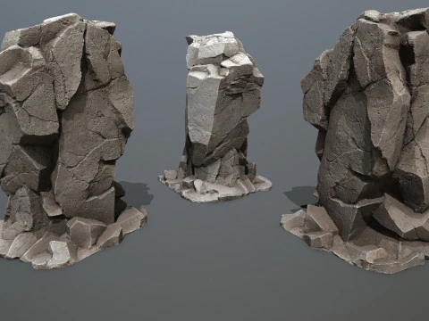 Desert rocks 3D Model