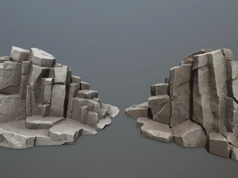Desert rocks 3D Model