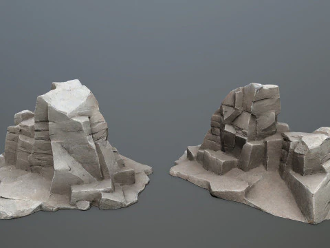 Desert rocks 3D Model