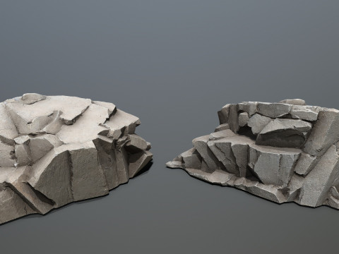 Desert rocks 3D Model