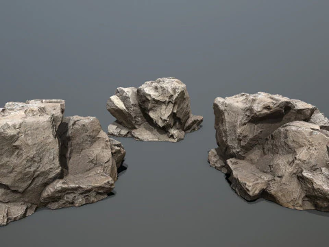 Desert rocks 3D Model