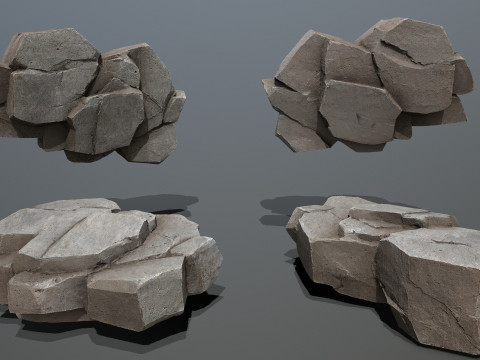 Desert rocks 3D Model