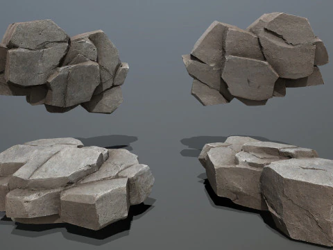 Desert rocks 3D Model