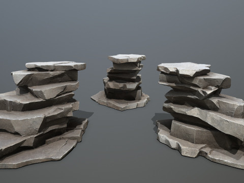 Desert rocks 3D Model