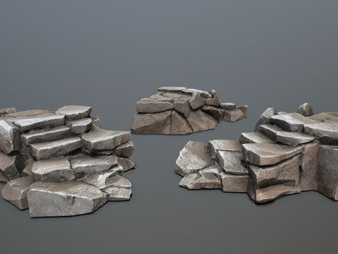 Desert rocks 3D Model
