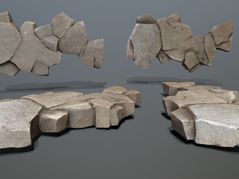 Desert rocks 3D Model