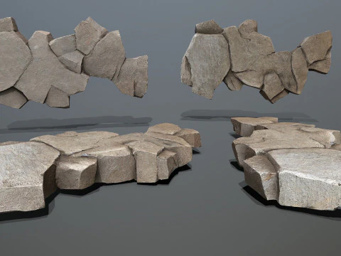 Desert rocks 3D Model