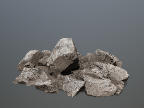 Desert rocks 3D Model