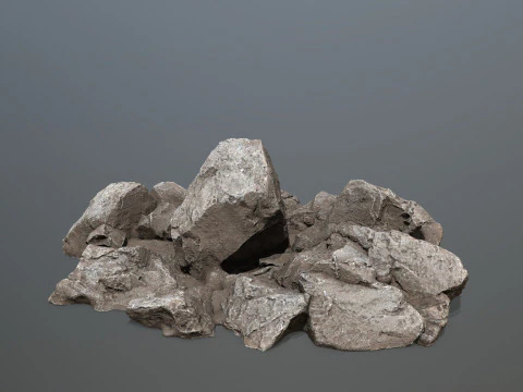 Desert rocks 3D Model