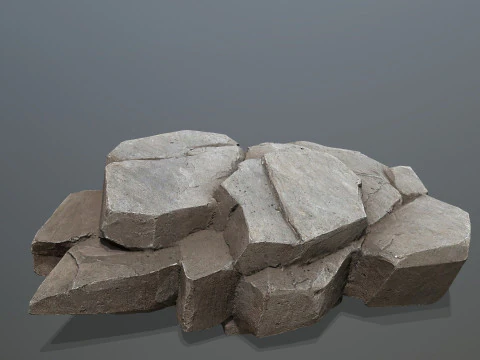 Desert rocks 3D Model