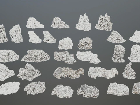 Desert rocks 3D Model