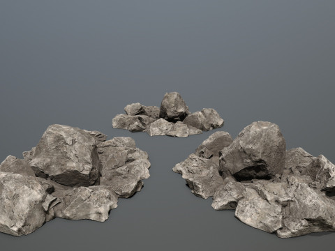 Desert rocks Model 3D