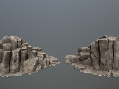Desert rocks Model 3D