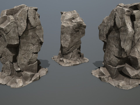 Desert rocks Model 3D