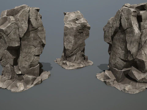 Desert rocks 3D Model