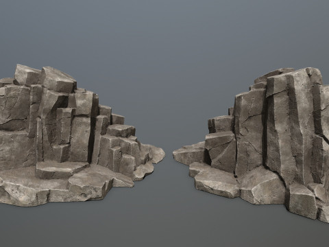 Desert rocks Model 3D
