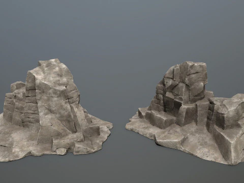 Desert rocks 3D Model