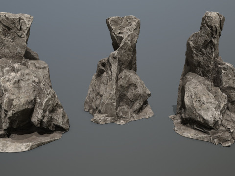 Desert rocks Model 3D