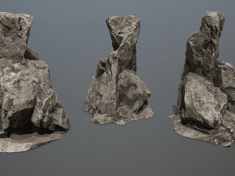 Desert rocks 3D Model