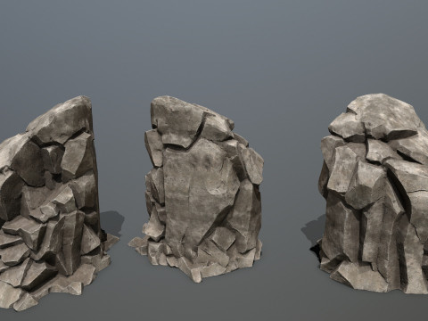 Desert rocks Model 3D