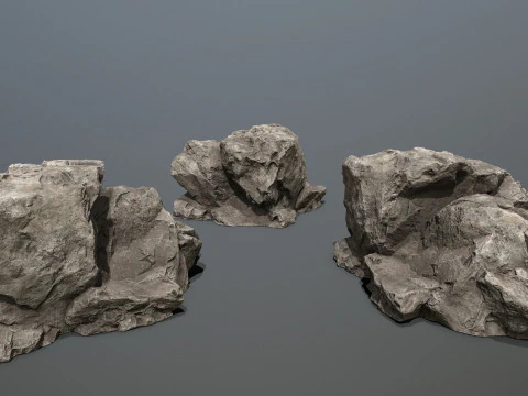 Desert rocks 3D Model