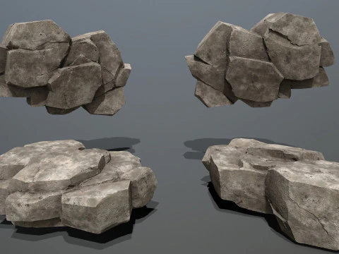 Desert rocks 3D Model