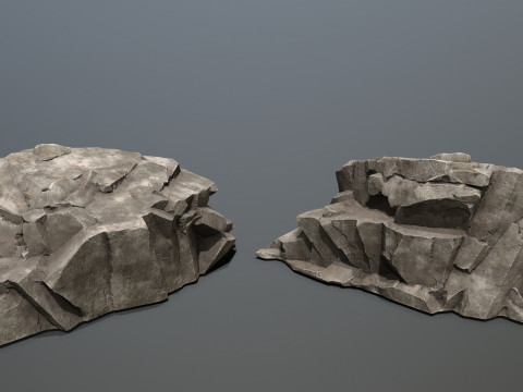 Desert rocks Model 3D