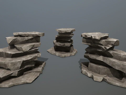 Desert rocks 3D Model