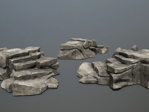 Desert rocks 3D Model