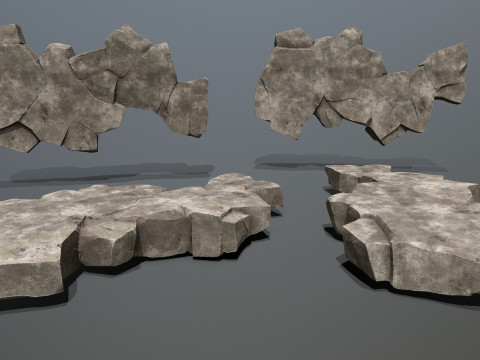 Desert rocks Model 3D