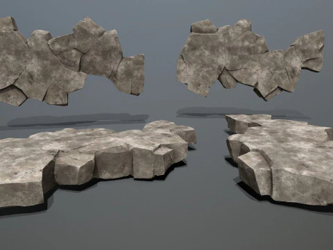 Desert rocks 3D Model