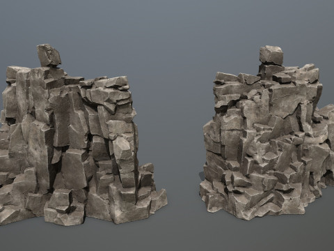 Desert rocks Model 3D