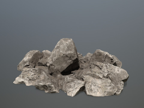 Desert rocks Model 3D