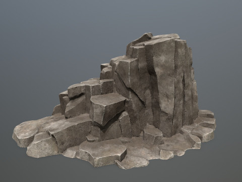 Desert rocks Model 3D