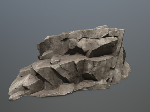 Desert rocks Model 3D