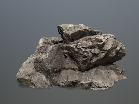 Desert rocks Model 3D