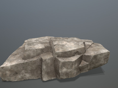 Desert rocks Model 3D