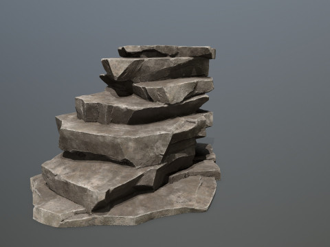 Desert rocks Model 3D