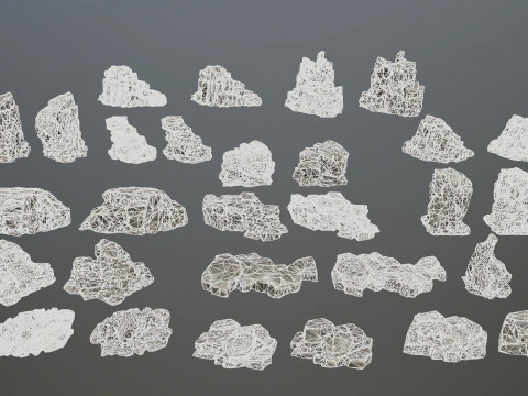 Desert rocks 3D Model