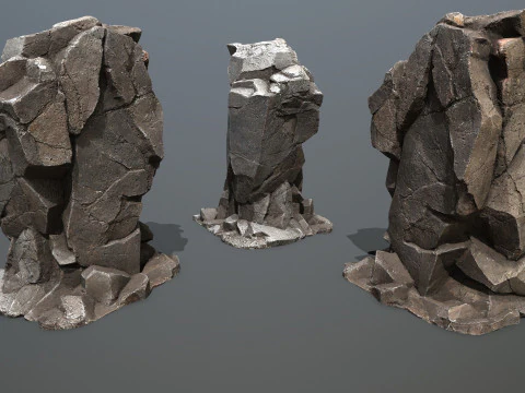 Volcanic rocks 3D Model