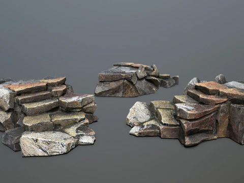 Volcanic rocks 3D Model