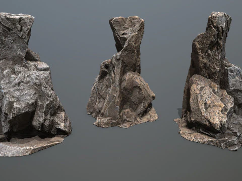 Volcanic rocks 3D Model