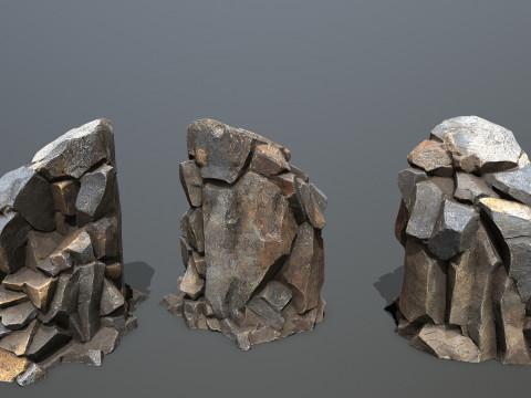 Volcanic rocks 3D 模型