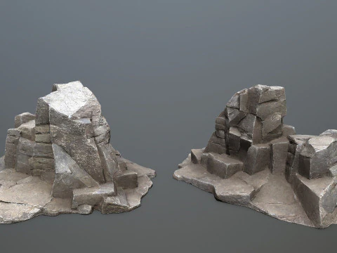 Volcanic rocks 3D Model
